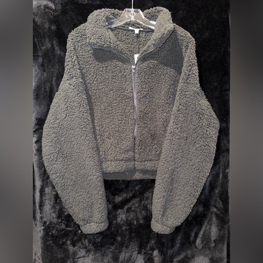 Garage Black Sherpa Jacket
